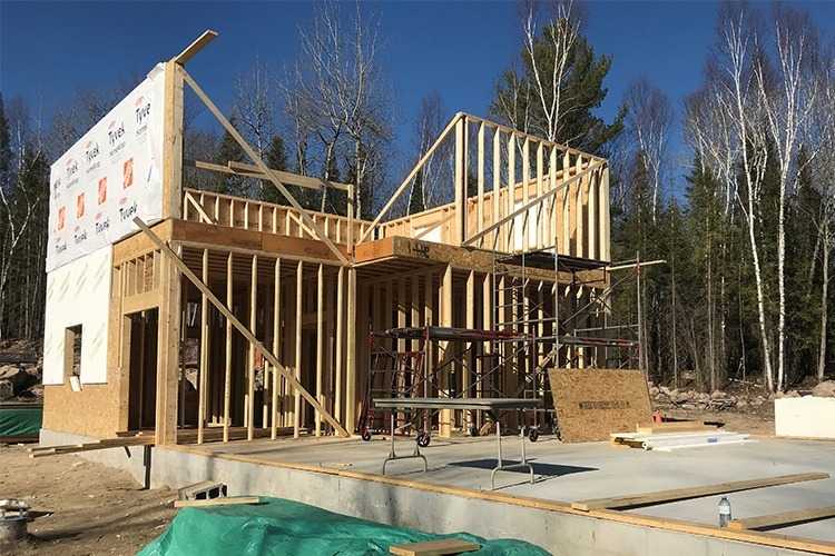 photo of framing project by complete carpentry