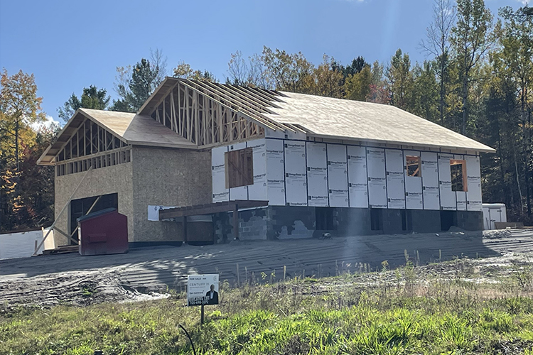 photo of house framing by complete carpentry