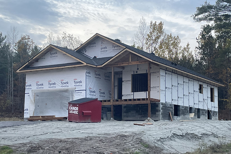 photo of house framing by complete carpentry